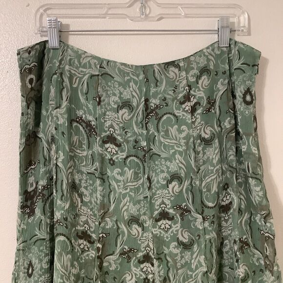 Vintage Y2K Pendleton Fairycore Festival Boho Floral Silk Ruffle Fairy Skirt 14 - Picture 2 of 12